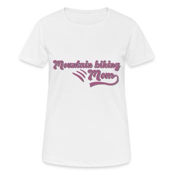 Mountain biking Mama - Frauen T-Shirt atmungsaktiv - Weiß - Vorne - AI Model Female 172 dark (172cm)