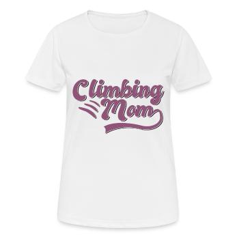 Climbing Mama Gift - Women's Breathable T-Shirt - white - Front - AI Model Female 172 dark (172cm)
