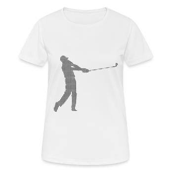 Golfe - T-shirt respirant Femme - blanc - Devant - AI Model Female 172 dark (172cm)