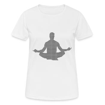 Méditation - T-shirt respirant Femme - blanc - Devant - AI Model Female 172 dark (172cm)