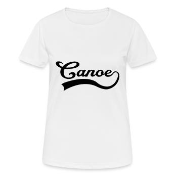 Canoë Canoë Lettrage - T-shirt respirant Femme - blanc - Devant - AI Model Female 172 dark (172cm)