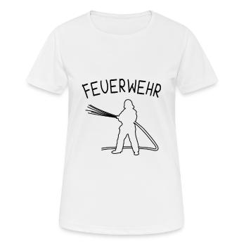 Firefighter Firefighter - Women's Breathable T-Shirt - white - Front - AI Model Female 172 dark (172cm)