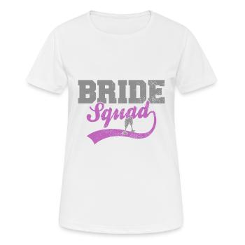 Bride Squad - Frauen T-Shirt atmungsaktiv - Weiß - Vorne - AI Model Female 172 dark (172cm)
