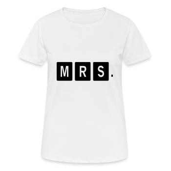 Mr Mrs Team Shirt - Women's Breathable T-Shirt - white - Front - AI Model Female 172 dark (172cm)