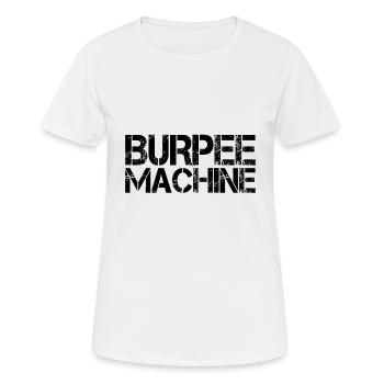 Burpee Machine - T-shirt respirant Femme - blanc - Devant - AI Model Female 172 dark (172cm)