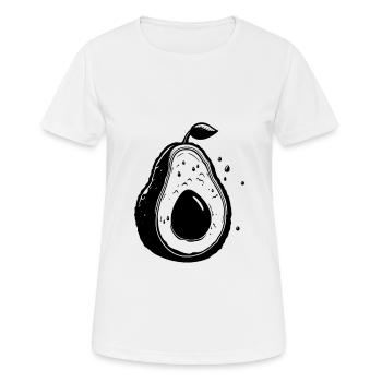 Avocado - Frauen T-Shirt atmungsaktiv - Weiß - Vorne - AI Model Female 172 dark (172cm)