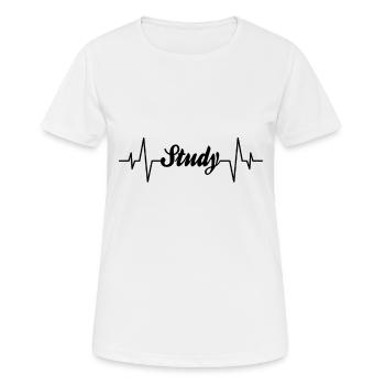 Studying heartbeat - Women's Breathable T-Shirt - white - Front - AI Model Female 172 dark (172cm)