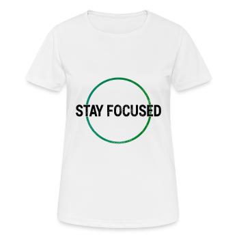 Focus Learning Shirt - Women's Breathable T-Shirt - white - Front - AI Model Female 172 dark (172cm)