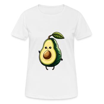 Avocado - Frauen T-Shirt atmungsaktiv - Weiß - Vorne - AI Model Female 172 dark (172cm)