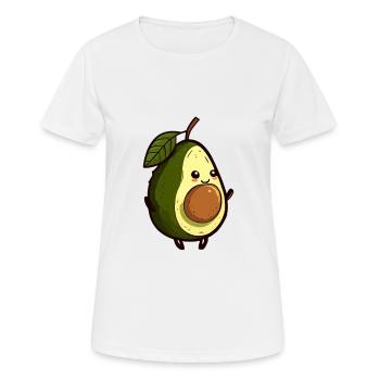 Avocado - Frauen T-Shirt atmungsaktiv - Weiß - Vorne - AI Model Female 172 dark (172cm)