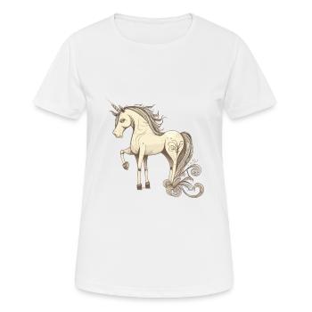 Licorne licorne - T-shirt respirant Femme - blanc - Devant - AI Model Female 172 dark (172cm)