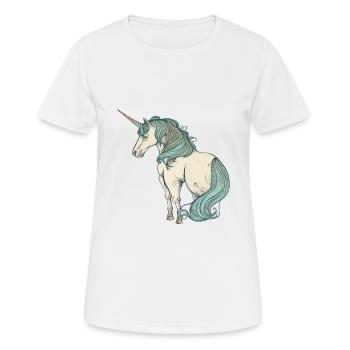 Licorne licorne - T-shirt respirant Femme - blanc - Devant - AI Model Female 172 dark (172cm)
