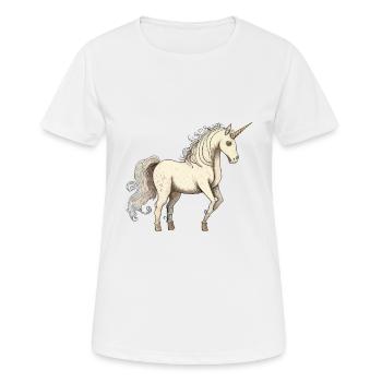 Licorne licorne - T-shirt respirant Femme - blanc - Devant - AI Model Female 172 dark (172cm)