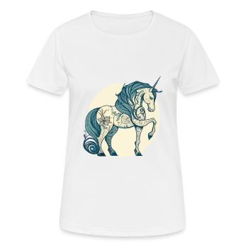 Licorne licorne - T-shirt respirant Femme - blanc - Devant - AI Model Female 172 dark (172cm)