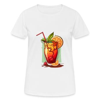 Cocktail - T-shirt respirant Femme - blanc - Devant - AI Model Female 172 dark (172cm)
