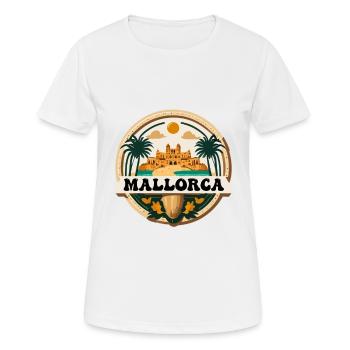 Mallorca Logo - Women's Breathable T-Shirt - white - Front - AI Model Female 172 dark (172cm)