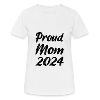 stolze Mama 2024 - Frauen T-Shirt atmungsaktiv - Weiß - Vorne - AI Model Female 172 dark (172cm)