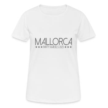 Mallorca Party Mädels - Frauen T-Shirt atmungsaktiv - Weiß - Vorne - AI Model Female 172 dark (172cm)