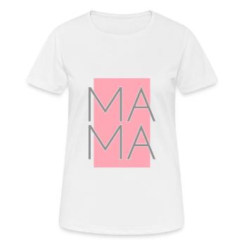 Maman - T-shirt respirant Femme - blanc - Devant - AI Model Female 172 dark (172cm)