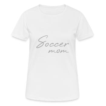 Fußball Mama - Frauen T-Shirt atmungsaktiv - Weiß - Vorne - AI Model Female 172 dark (172cm)