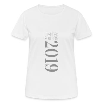 Édition limitée 2019 - T-shirt respirant Femme - blanc - Devant - AI Model Female 172 dark (172cm)
