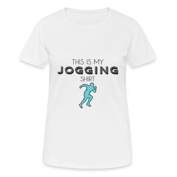 Chemise de jogging - T-shirt respirant Femme - blanc - Devant - AI Model Female 172 dark (172cm)