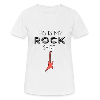 Jupe chemise - T-shirt respirant Femme - blanc - Devant - AI Model Female 172 dark (172cm)