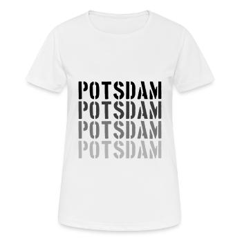 Potsdam - T-shirt respirant Femme - blanc - Devant - AI Model Female 172 dark (172cm)