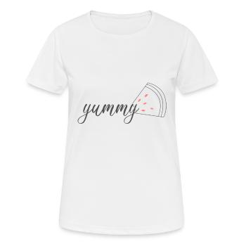 Pastèque délicieuse - T-shirt respirant Femme - blanc - Devant - AI Model Female 172 dark (172cm)