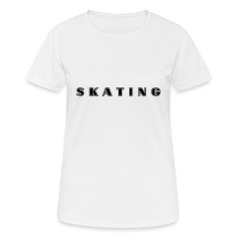Skating lettering - Women's Breathable T-Shirt - white - Front - AI Model Female 172 dark (172cm)