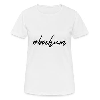 Bochum - Frauen T-Shirt atmungsaktiv - Weiß - Vorne - AI Model Female 172 dark (172cm)