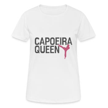 Reine de la Capoeira - T-shirt respirant Femme - blanc - Devant - AI Model Female 172 dark (172cm)