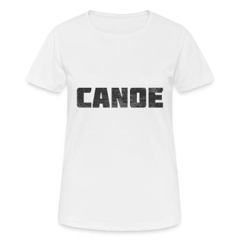 Kanu - Frauen T-Shirt atmungsaktiv - Weiß - Vorne - AI Model Female 172 dark (172cm)