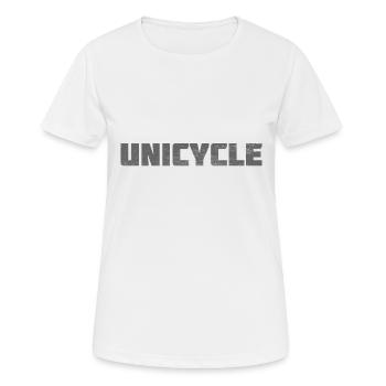 Einrad - Frauen T-Shirt atmungsaktiv - Weiß - Vorne - AI Model Female 172 dark (172cm)