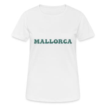 Mallorca - Frauen T-Shirt atmungsaktiv - Weiß - Vorne - AI Model Female 172 dark (172cm)