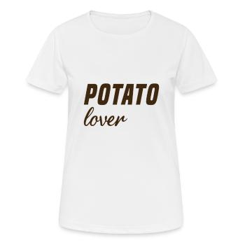 Kartoffel Liebhaber - Frauen T-Shirt atmungsaktiv - Weiß - Vorne - AI Model Female 172 dark (172cm)