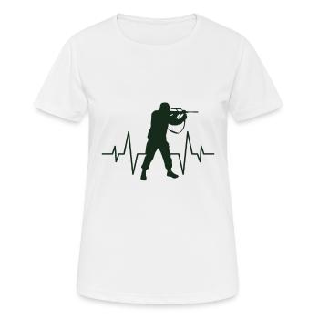 Soldier heartbeat - Women's Breathable T-Shirt - white - Front - AI Model Female 172 dark (172cm)