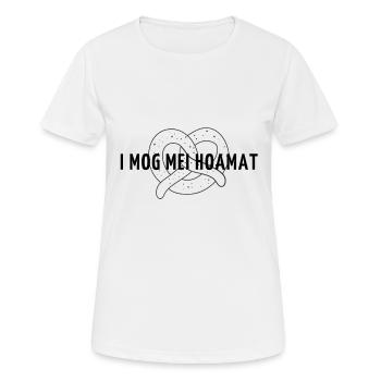 Dicton de la patrie de Bavière - T-shirt respirant Femme - blanc - Devant - AI Model Female 172 dark (172cm)