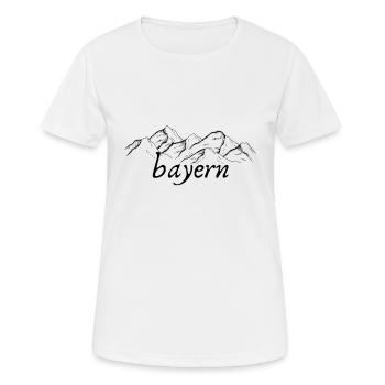 Montagnes de Bavière - T-shirt respirant Femme - blanc - Devant - AI Model Female 172 dark (172cm)