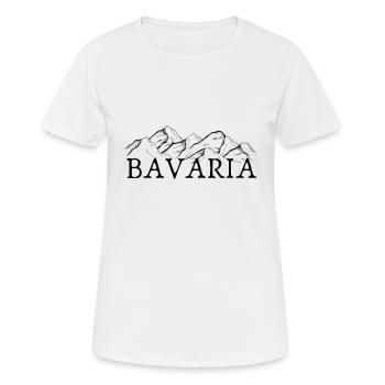 Montagnes de Bavière - T-shirt respirant Femme - blanc - Devant - AI Model Female 172 dark (172cm)