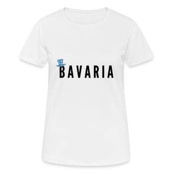 Bayern Bavière - T-shirt respirant Femme - blanc - Devant - AI Model Female 172 dark (172cm)