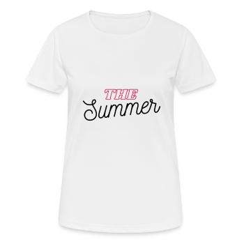 Été été - T-shirt respirant Femme - blanc - Devant - AI Model Female 172 dark (172cm)