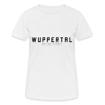 Wuppertal Meine Stadt - Frauen T-Shirt atmungsaktiv - Weiß - Vorne - AI Model Female 172 dark (172cm)
