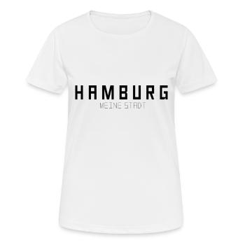 Hamburg Meine Stadt - Frauen T-Shirt atmungsaktiv - Weiß - Vorne - AI Model Female 172 dark (172cm)