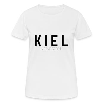 Kiel Meine Stadt - Frauen T-Shirt atmungsaktiv - Weiß - Vorne - AI Model Female 172 dark (172cm)