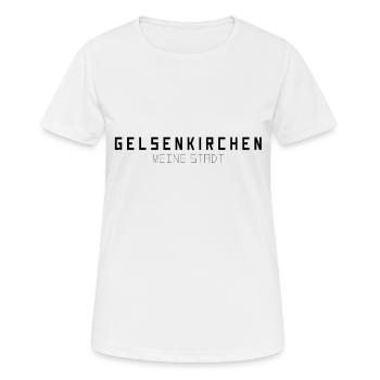 Gelsenkirchen Ma ville - T-shirt respirant Femme - blanc - Devant - AI Model Female 172 dark (172cm)