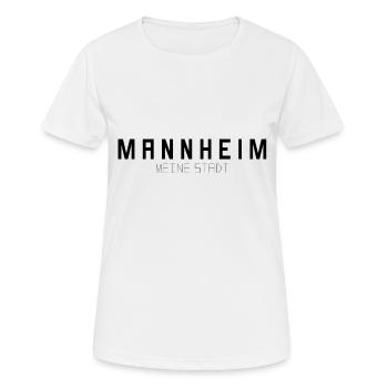 Mannheim Meine Stadt - Frauen T-Shirt atmungsaktiv - Weiß - Vorne - AI Model Female 172 dark (172cm)