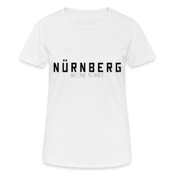 Nuremberg Ma ville - T-shirt respirant Femme - blanc - Devant - AI Model Female 172 dark (172cm)