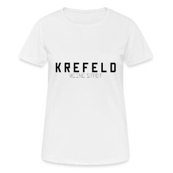 Krefeld Meine Stadt - Frauen T-Shirt atmungsaktiv - Weiß - Vorne - AI Model Female 172 dark (172cm)