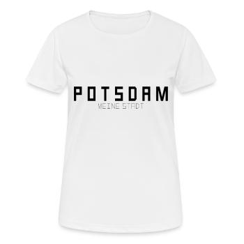 Potsdam Meine Stadt - Frauen T-Shirt atmungsaktiv - Weiß - Vorne - AI Model Female 172 dark (172cm)
